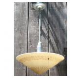 Lot #225 Vintage Ceiling Light Fixture Bowl Shade Lot #225 Vintage Ceiling Light Fixture Bowl Shade