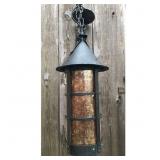 Lot #143 Antique Wrought Iron Lantern Fixture