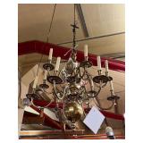 Lot #168 Antique Brass Colonial Revival Fixture Lot #168 Antique Brass Colonial Revival Fixture