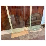 Lot #363 (2) Glass Table Tops Lot #363 (2) Glass Table Tops