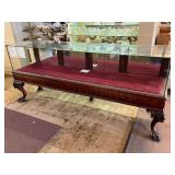 Lot #30 Colonial Revival Birch Claw Foot Display 2 Lot #30 Colonial Revival Birch Claw Foot Display 2