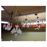 Lot #315 (3) Antique Crystal Fixtures- (as is) Lot #315 (3) Antique Crystal Fixtures- (as is)