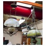 Lot #165 (2) Antique Kerosene Lamps