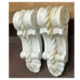 Lot #79 Pair of Antique Marble Corbels