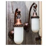 Lot #220 Pair of Antique Copper Sconces