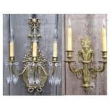 Lot #58 (2) Wall Sconces incl. Louis XVI Style Lot #58 (2) Wall Sconces incl. Louis XVI Style