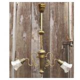 Lot #47 Antique Victorian Two Arm Ceiling Light Lot #47 Antique Victorian Two Arm Ceiling Light