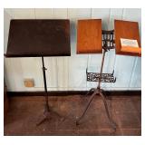 Lot #246 (2) Antique Book Stands Lot #246 (2) Antique Book Stands
