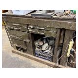 Lot #110 Antique Work Bench w/ vintage hardware Lot #110 Antique Work Bench w/ vintage hardware