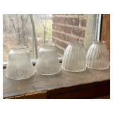 Lot #139 (2) Pairs of Double Cut Glass Shades