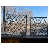 Lot #87 Pair of Clear Leaded Glass Windows Lot #87 Pair of Clear Leaded Glass Windows