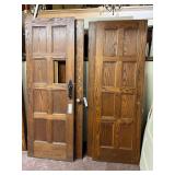 Lot #117 Group of Antique Oak Doors #1