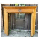 Lot #28 Antique Victorian Sycamore Half Mantel Lot #28 Antique Victorian Sycamore Half Mantel