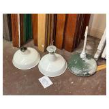 Lot #168 Group of Antique Industrial Style Lights Lot #168 Group of Antique Industrial Style Lights