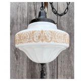 Lot #226 Antique Schoolhouse Pendant Fixture Lot #226 Antique Schoolhouse Pendant Fixture