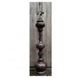 Lot #351 Lamp Lot incl. Antique Floor and Table Lot #351 Lamp Lot incl. Antique Floor and Table