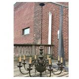 Lot #35 Victorian Style Brass Chandelier Lot #35 Victorian Style Brass Chandelier