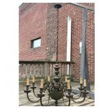 Lot #35 Victorian Style Brass Chandelier