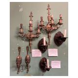 Lot #354 Group of Antique Misc. Sconces Lot #354 Group of Antique Misc. Sconces