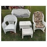 Lot #98 Outdoor / Indoor Wicker Furniture Group