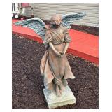 Lot #144 Wind Chimes, Bird House, & Angle Statue