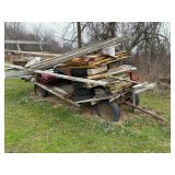 Lot #127 Antique Farm Wagon AS/IS with Contents