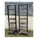 Lot #48 (2) Rolling Work Shelves