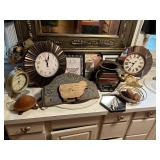 Lot #77 Bathroom Decor Lot- Various Clocks