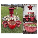 Lot #92 Outdoor Jardiniï¿½re planters Pot Group
