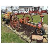 Lot #80 Antique Steel Wheel Tractor and Wagon