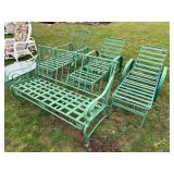 Lot #97 Patio Group of 5- Loungers, Bench, Table