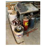 Lot #76 Misc Tool Group- Extinguishers, Work Table