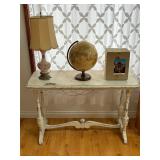 Lot #56 Furniture & Decor Group- Globe, Clock, etc
