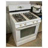 Lot #112 Appliance Group of 3 Gas Stove, Freezer
