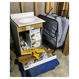Lot #86 Misc. Group- Chair, Bed, Sink, etc.