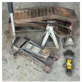 Lot #41 Car Ramps, Floor Jack, etc.