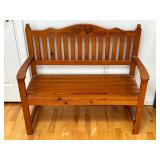 Lot #27 "Sit Long Talk Much" Bench