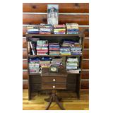 Lot #101 Bookcase, Books, Doll, Clock