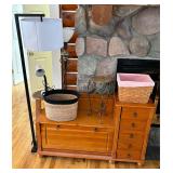 Lot #108 Furniture, Lamps, Baskets, etc.