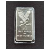 10 Troy Ounce Bar of Fine Silver