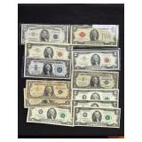 US Currency incl. Various Silver Certificates