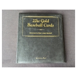 24 karat gold plated baseball card book by Danbury mint