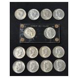 #3023-2024 (10) 1964 Kennedy Silver Halves #3023-2024 (10) 1964 Kennedy Silver Halves