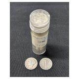 #3029 2 Roll of Mercury Head Silver Dimes (108 Total) #3029 2 Roll of Mercury Head Silver Dimes (108 Total)