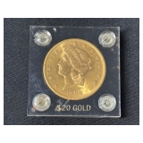 #3001 1898 $20 Coronet Head Double Eagle Gold Coin #3001 1898 $20 Coronet Head Double Eagle Gold Coin