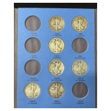 #3021 Book of (23) Walking Liberty Silver Halves #3021 Book of (23) Walking Liberty Silver Halves