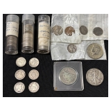 #3031 Misc. Silver Lot incl. 1860 Seated Liberty Half, Walking Liberty Half, Silver Dimes, etc. #3031 Misc. Silver Lot incl. 1860 Seated Liberty Half, Walking Liberty Half, Silver Dimes, etc.