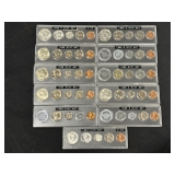 #3036 (11) 1960's US Coin Mint Sets in Hard Cases #3036 (11) 1960's US Coin Mint Sets in Hard Cases