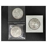 #3056 Group of (3) Loose US Mint American Eagles Silver Dollars #3056 Group of (3) Loose US Mint American Eagles Silver Dollars