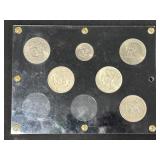 #3058 US Type Dollars incl. 1876 Trade Dollar, Morgan, Peace, etc. in hard case #3058 US Type Dollars incl. 1876 Trade Dollar, Morgan, Peace, etc. in hard case